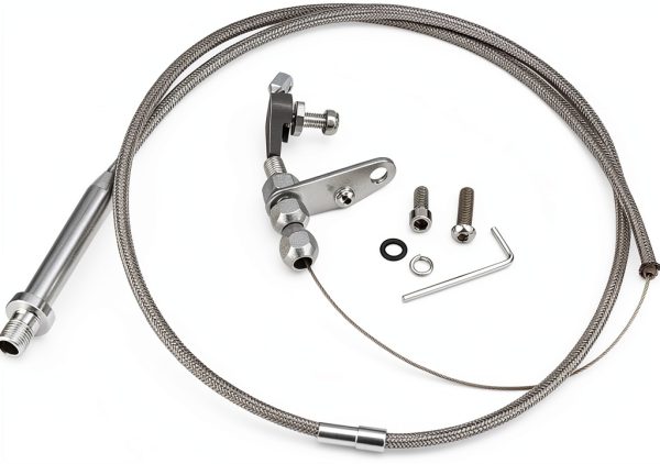 Kick Down Cable EVGATSAUTO Stainless Braided-0