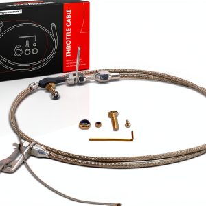 Ford C6 Transmission Kickdown Cable A-Premium Stainless-0