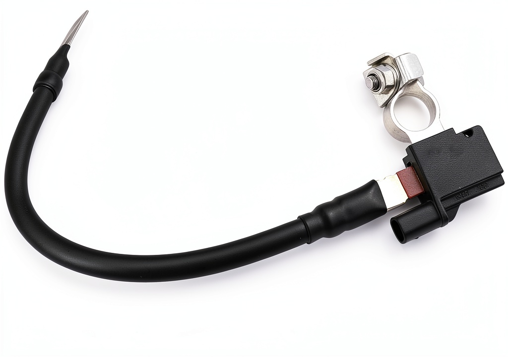 Installing AUTOKAY negative battery cable on a Kia Rio