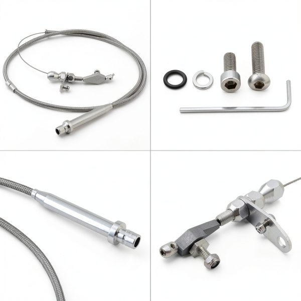 Kick Down Cable EVGATSAUTO Stainless Braided-1
