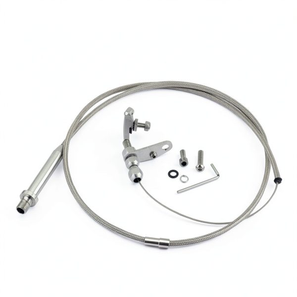 Kick Down Cable EVGATSAUTO Stainless Braided-3