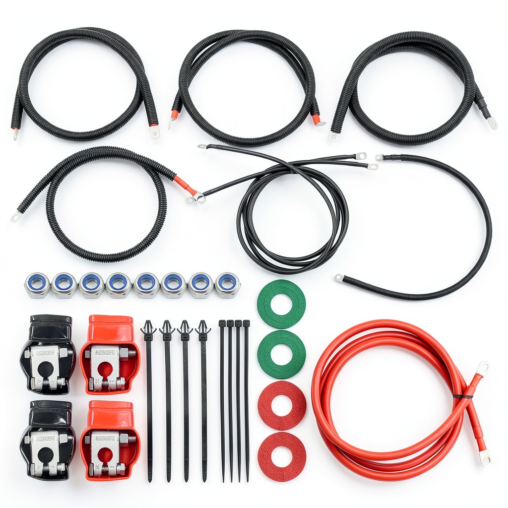 Installing Ballmers battery cables on a Ford Super Duty truck