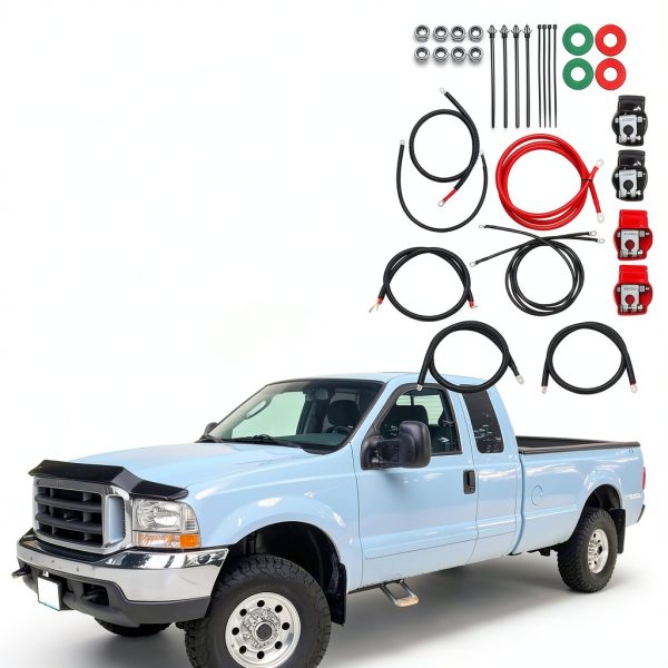 Ford Super Duty Battery Cables Ballmers 2/0 Kit-4