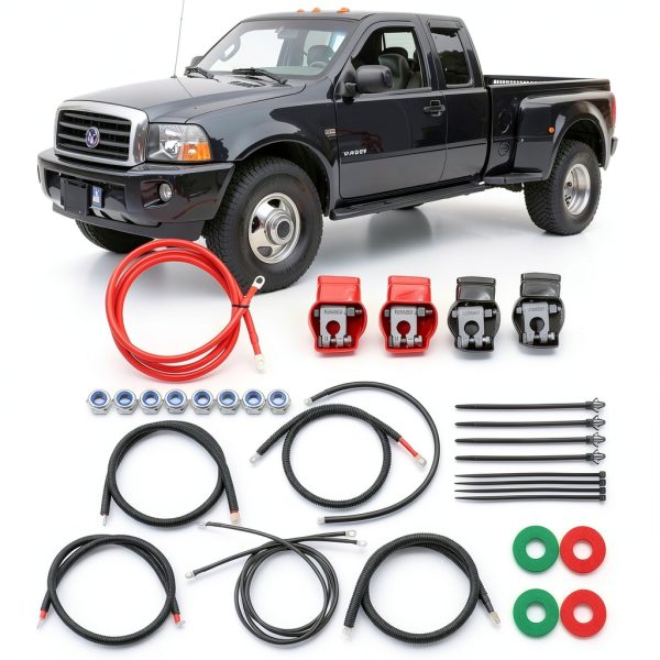 Ford Super Duty Battery Cables Ballmers 2/0 Kit-3