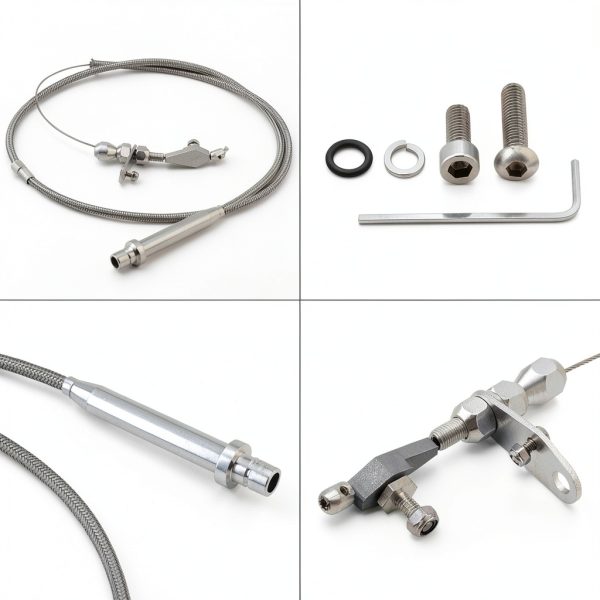 Yctze Stainless Steel Turbo 350 Kickdown Cable-2