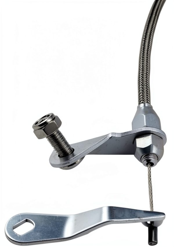 Ford C-6 Transmission Kick Down Cable Stainless Steel-5