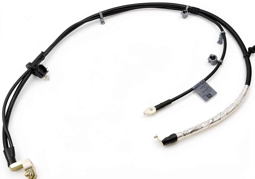 ACDelco GM Negative Battery Cable installed under a vehicle hood