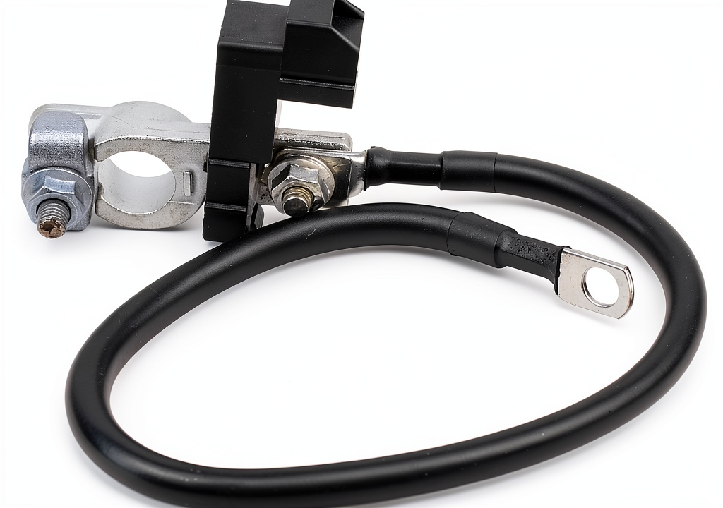 ApplianPar negative battery cable installed in a Hyundai Elantra engine bay