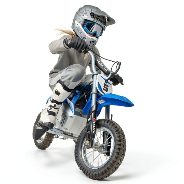 Razor Electric Dirt Bike 14 MPH Steel Frame Kids Ride 12 inch Tires-4