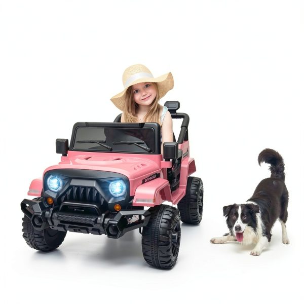 Miniature Motors 24V Kids Ride-On Truck Black Blue Remote Control-4