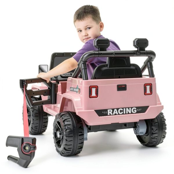 Miniature Motors 24V Kids Ride-On Truck Black Blue Remote Control-5