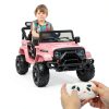 Miniature Motors 24V Kids Ride-On Truck Black Blue Remote Control-2