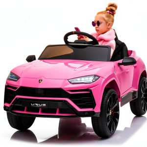 BTMWAY Licensed Lamborghini Kids Electric Car with Remote-0