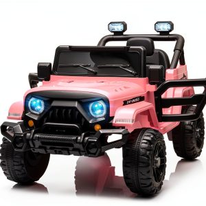 Miniature Motors 24V Kids Ride-On Truck Black Blue Remote Control-0