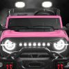 Best Choice Products Kids 24V 2-Seater Electric Ride On Car Truck w/ 132lb Weight Capacity, Parent Control, Bluetooth, LED Lights - Pink-8