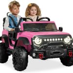 Best Choice Products Kids 24V 2-Seater Electric Ride On Car Truck w/ 132lb Weight Capacity, Parent Control, Bluetooth, LED Lights - Pink-0