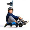 Razor Crazy Cart Shift Electric Go Kart for Kids Ages 6+ - 12V Drifting System, High/Low Speed Switch, Simplified Drifting, Riders up to 120 lbs, Black/Blue-16