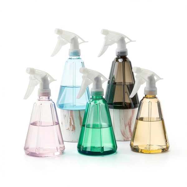 BALABALA Spray Bottles Pack of 5 Water Squirt Bottle 17 oz Adjustable Empty Plastic Storage Container for Cleaning Solutions, Gardening, Pets, Plants, Hair Misting, Leak Proof, BPA Free, 5 Colors-4