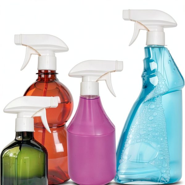 4-Pack White Trigger Sprayers - Heavy Duty Dual Misting and Stream-5