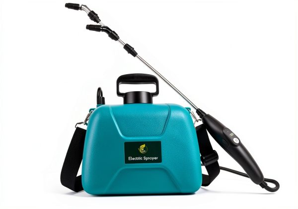 2 Gallon Battery Powered Garden Sprayer, Electric Sprayer with USB Rechargeable Handle, 3 Mist Nozzles, Retractable Wand, Water Pump Sprayers with Adjustable Shoulder Strap for Yard, Lawn and Garden-4
