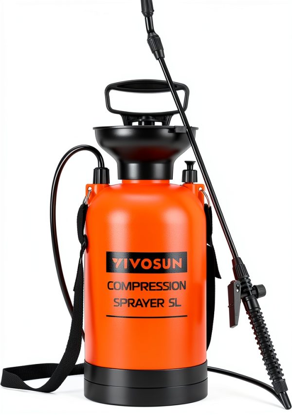 VIVOSUN 1.35-Gallon Pump Pressure Sprayer for Garden Watering and-0