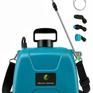 2 Gallon Battery Powered Garden Sprayer, Electric Sprayer with USB Rechargeable Handle, 3 Mist Nozzles, Retractable Wand, Water Pump Sprayers with Adjustable Shoulder Strap for Yard, Lawn and Garden-0
