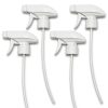 4-Pack White Trigger Sprayers - Heavy Duty Dual Misting and Stream-0